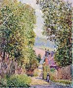 Alfred Sisley Strabe in Louveciennes oil on canvas
